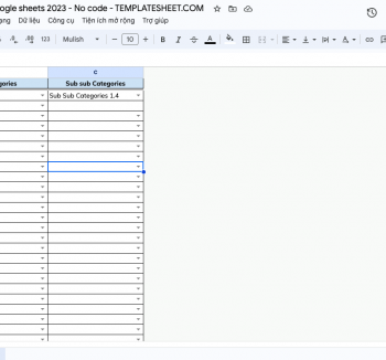 Dependent Drop Down List in google sheets 2023 - No code - TEMPLATESHEET.COM