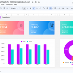 Sales Report Template using Google Sheets for 2023